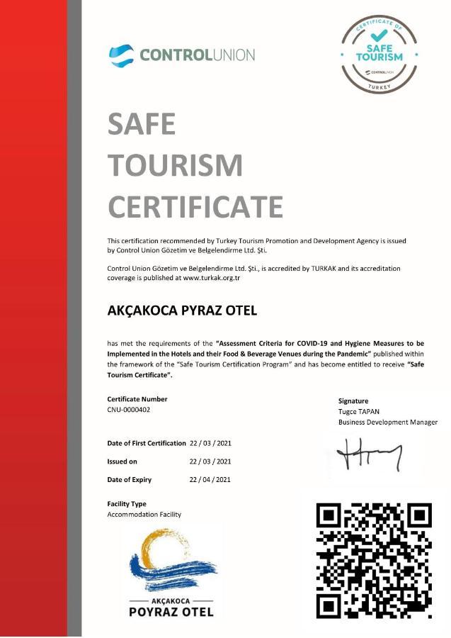 Akcakoca Poyraz Otel Екстер'єр фото
